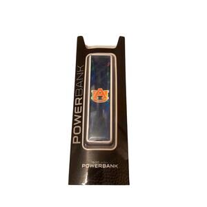 NCAA Auburn Tigers 1600K Mah Slim Power Bank Mizco New